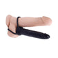 Fetish Fantasy Series Double Trouble Strapless Strap-On Dildo with Dual Cock Rings 5.5in