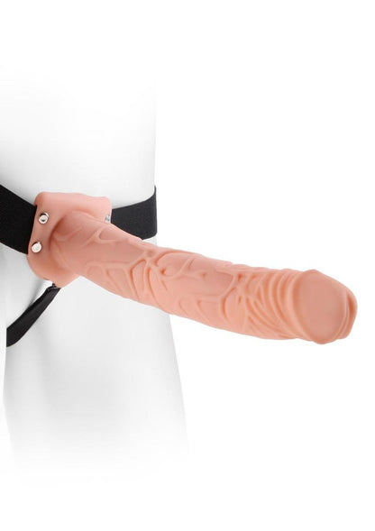 Fetish Fantasy Series Hollow Strap-On Dildo with Balls and Stretchy Harness
