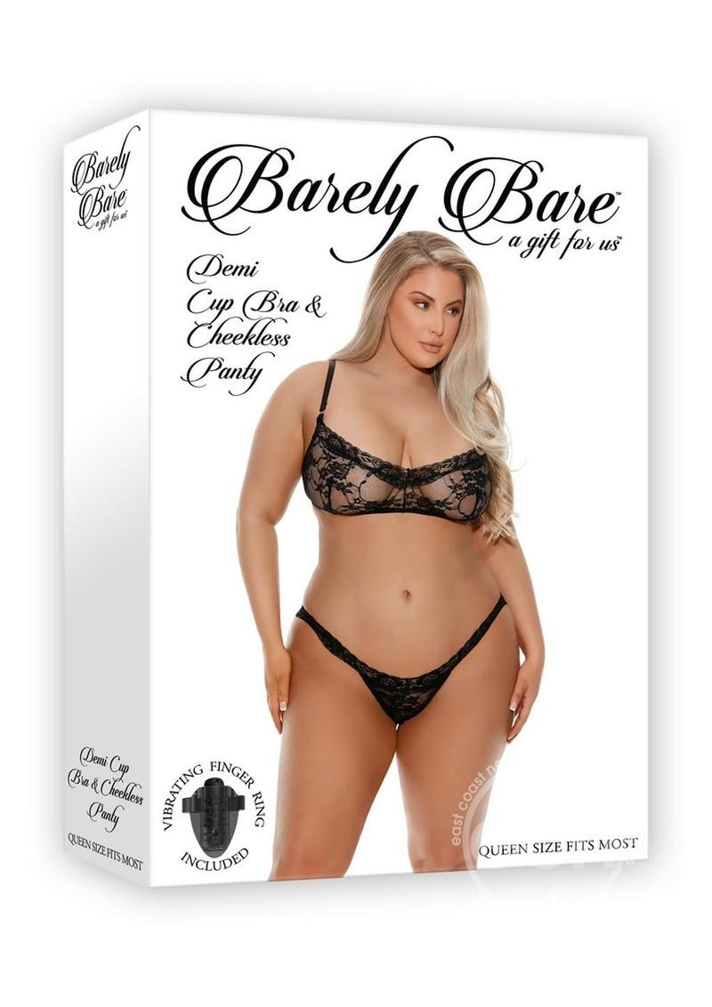 Barely Bare Demi Cup & Cheekless Panty