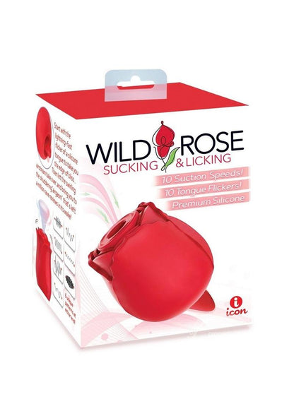 Wild Rose & Tongue Silicone Clitoral Stimulator