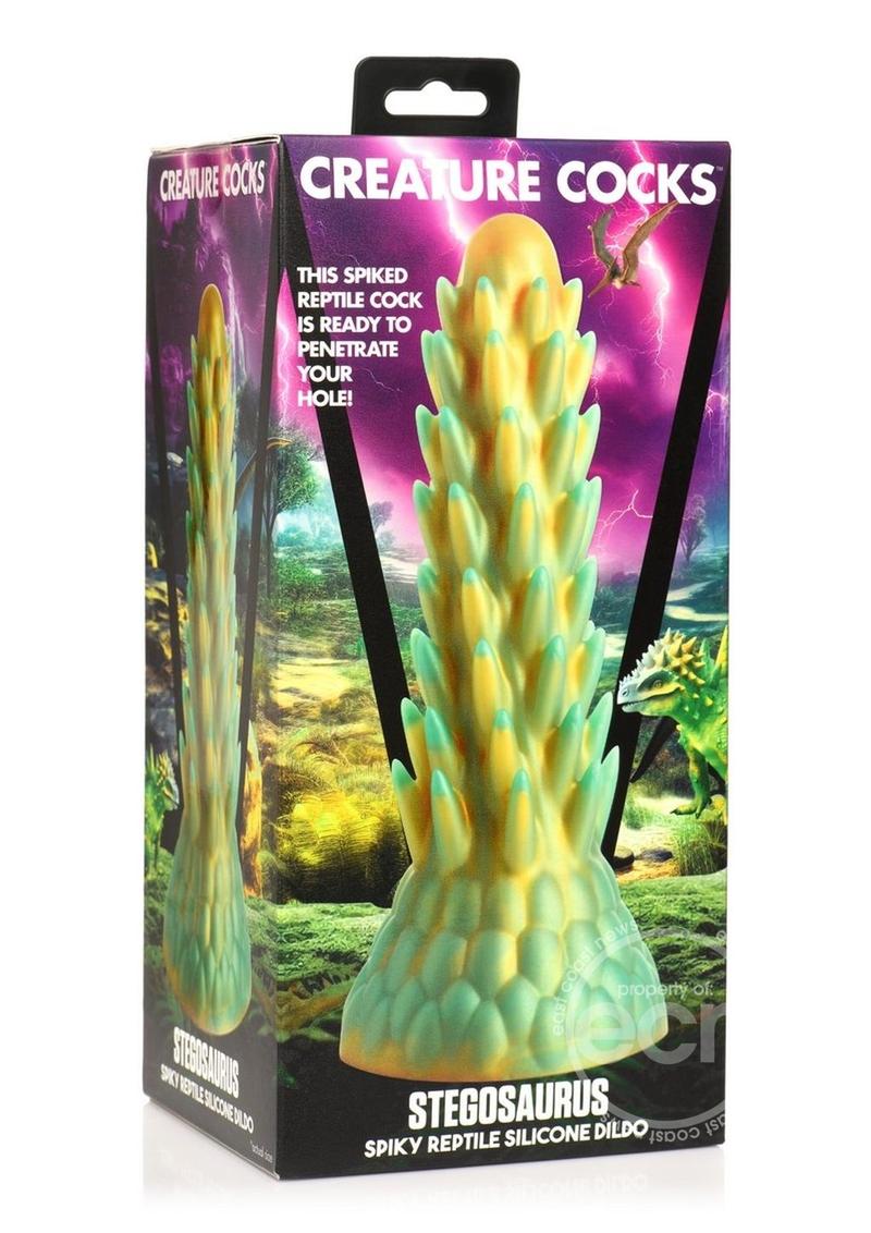 Creature Cocks Stegosaurus Spiky Reptile Silicone Dildo