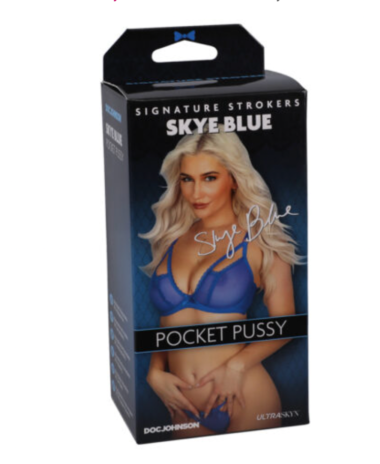 Signature Strokers Skye Blue Ultraskyn Pocket Masturbator