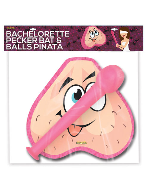 Pink Pecker Bat & Ball Bag Pinata Combo
