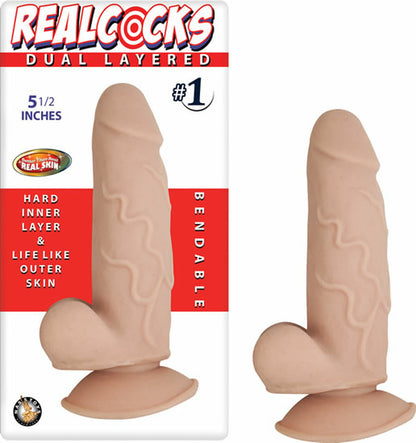 Real Cocks Dual Layered Dildo #1- 5.5"