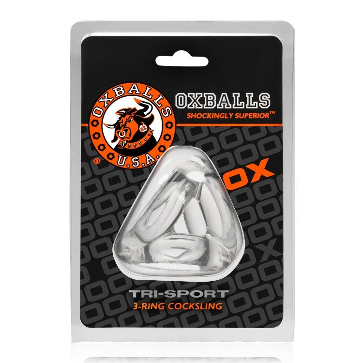 Oxballs Tri Sport 3 Ring Sling- Clear